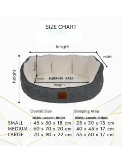 Tierbett ''Coco'' in Grau