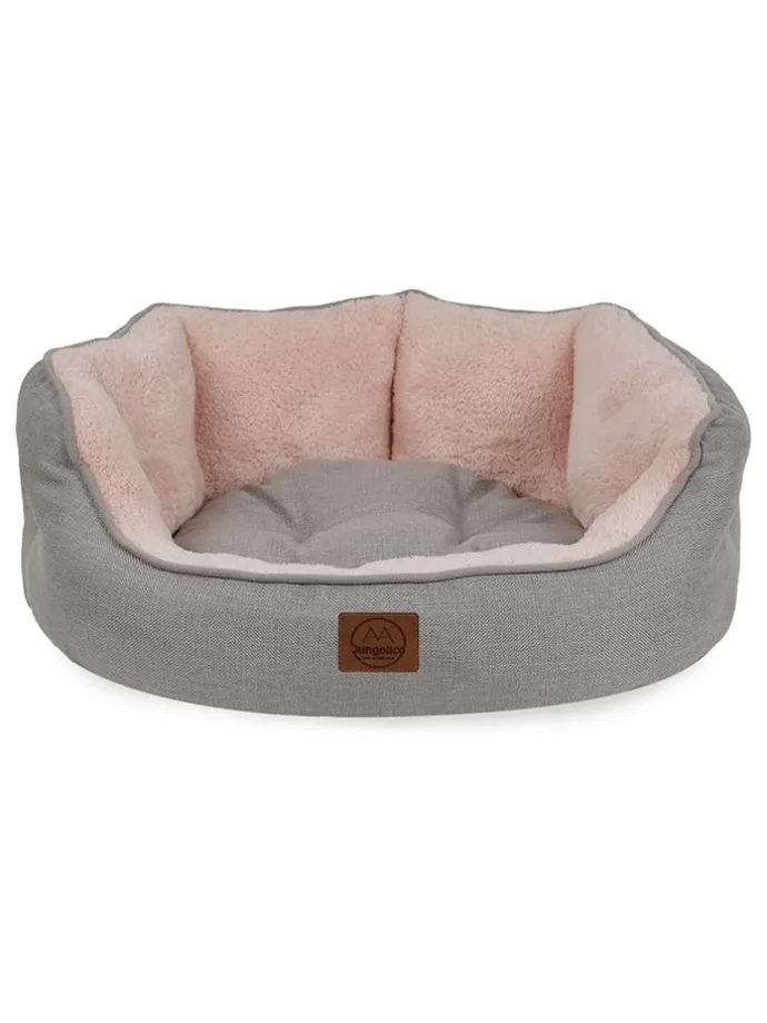 Tierbett ''Coco'' in Grau/ Rosa