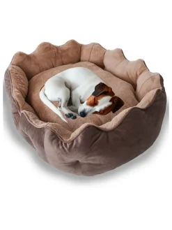 Tierbett ''Elsa'' in Hellbraun/ Beige