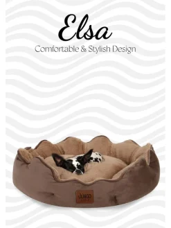 Tierbett ''Elsa'' in Hellbraun/ Beige