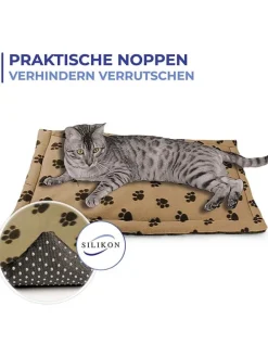 Tierbett in Hellbraun - (L)60 x (B)45 cm