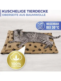 Tierbett in Hellbraun - (L)60 x (B)45 cm