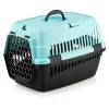 Tier-Transportbox in Schwarz/ Mint - (B)49 x (H)35 x (T)32,5 cm