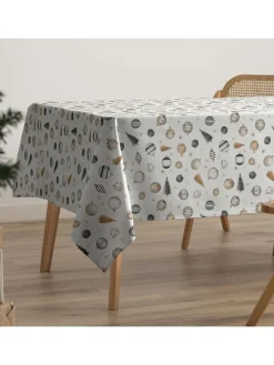 Tischdecke ''Belia'' in Grau/ Gold