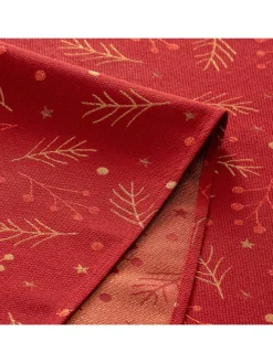 Tischdecke ''Berrie'' in Rot/ Gold