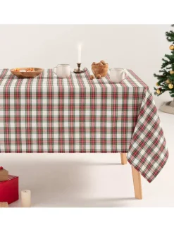 Tischdecke ''Check'' in Weiß/ Rot/ Grün