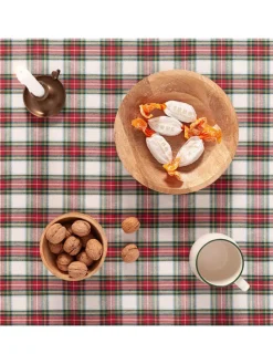 Tischdecke ''Check'' in Weiß/ Rot/ Grün