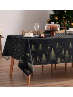 Tischdecke "Christmas Comet" in Dunkelblau