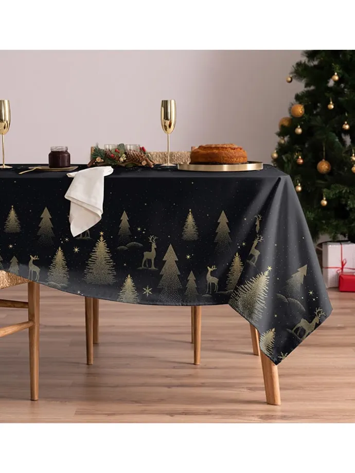 Tischdecke "Christmas Comet" in Dunkelblau