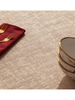 Tischdecke "Christmas Glit" in Creme/ Gold