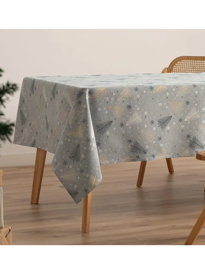 Tischdecke "Christree" in Blau/ Gold