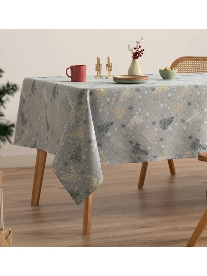 Tischdecke "Christree" in Blau/ Gold