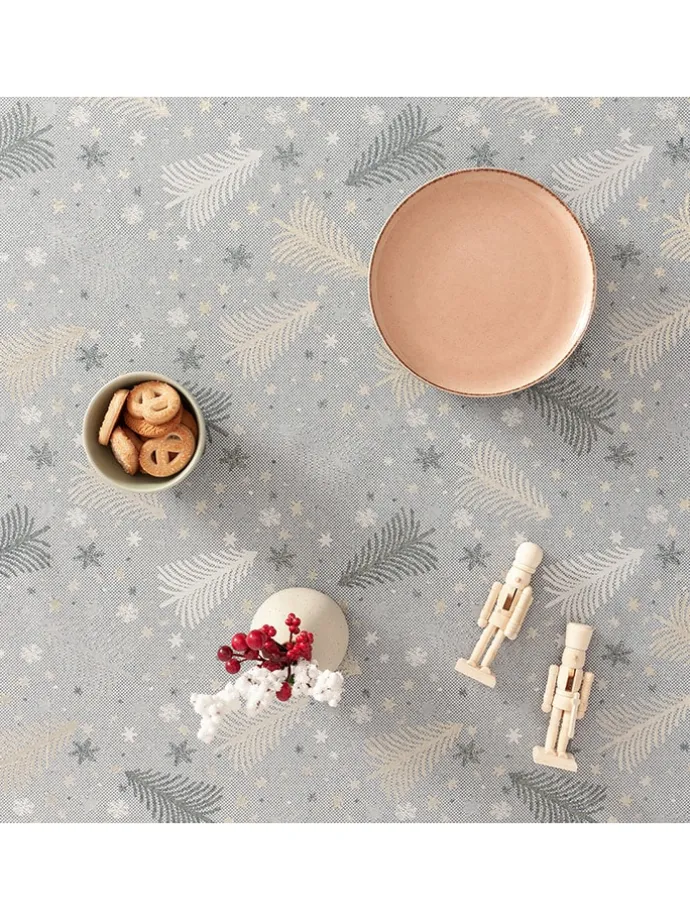 Tischdecke "Christree" in Blau/ Gold