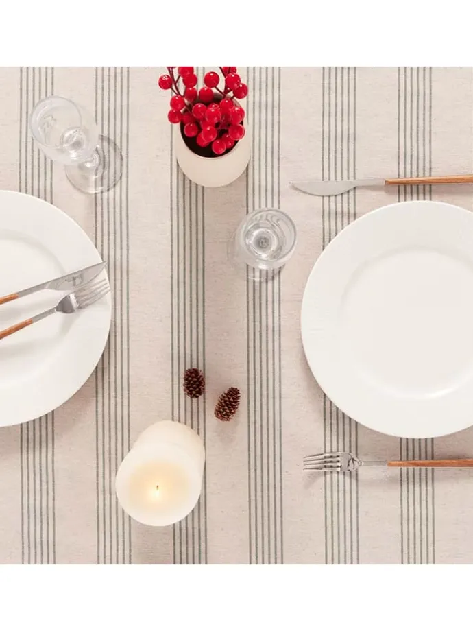 Tischdecke ''Holwin'' in Beige/ Grün