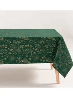 Tischdecke in Grün/ Gold