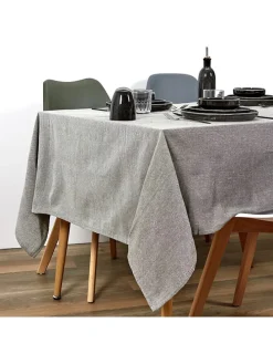 Tischdecke in Khaki - (L)250 x (B)140 cm