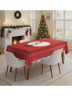 Tischdecke in Rot