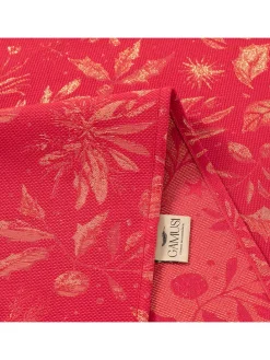 Tischdecke in Rot/ Gold