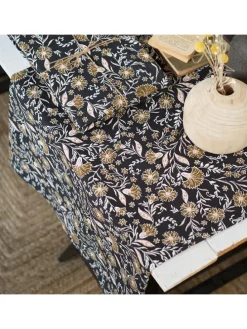 Tischdecke "Japur" in Dunkelblau/ Hellbraun - (L)240 x (B)140 cm