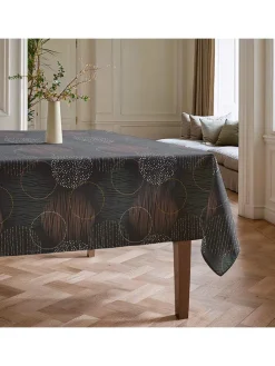 Tischdecke "Nordic Naroa" in Anthrazit/ Gelb/ Weiß