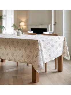 Tischdecke "Patrice" in Weiß/ Rosa