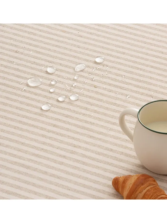 Tischdecke "Rayas" in Creme