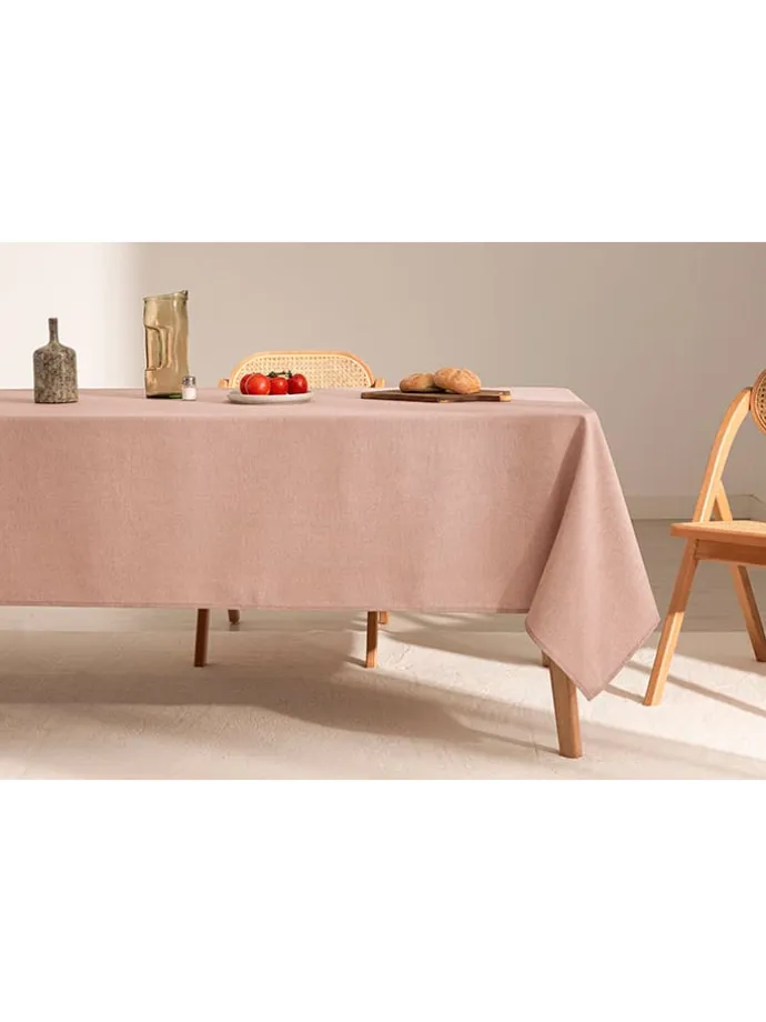 Tischdecke "Smooth Sena" in Rosa
