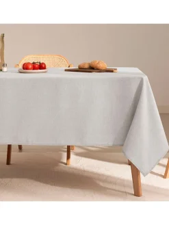 Tischdecke "Smooth Sena" in Hellgrau