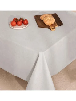 Tischdecke "Smooth Sena" in Hellgrau