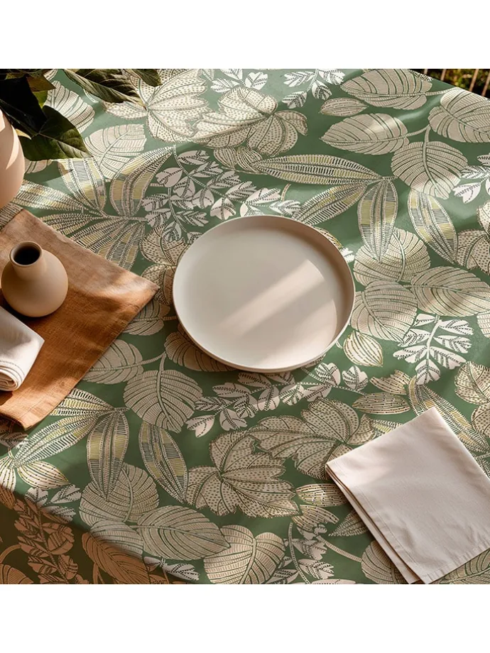 Tischdecke "Tropical Malena" in Grün