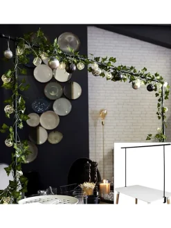 Tisch-Dekorationsgestell in Schwarz - (B)250 x (H)90 x (T)4 cm