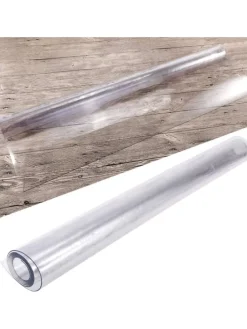 Tischfolie 1,7mm Tischdecke Tischschutz PVC klar abwaschbar in Transparent