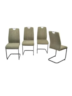 Tischgruppe- 5teilig Benjamin in Stühle grün