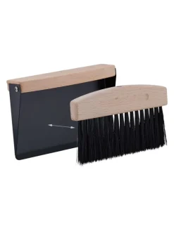 Tischkehrset in Schwarz/ Natur
