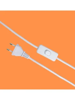 Tischlampe in Grau/ Weiß - (H)35 x Ø 25 cm