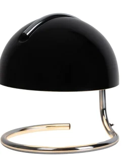 Tischleuchte "Burano" in Schwarz - (H)25 x Ø 23,5 cm