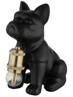 Tischleuchte ''Dogo'' in Schwarz - (B)19,5 x (H)24 x (T)12,5 cm