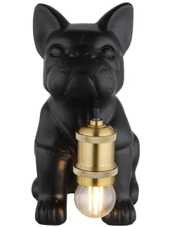 Tischleuchte ''Dogo'' in Schwarz - (B)19,5 x (H)24 x (T)12,5 cm