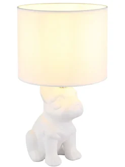 Tischleuchte ''Dogo'' in Weiß - (B)23,3 x (H)40 x (T)22 cm