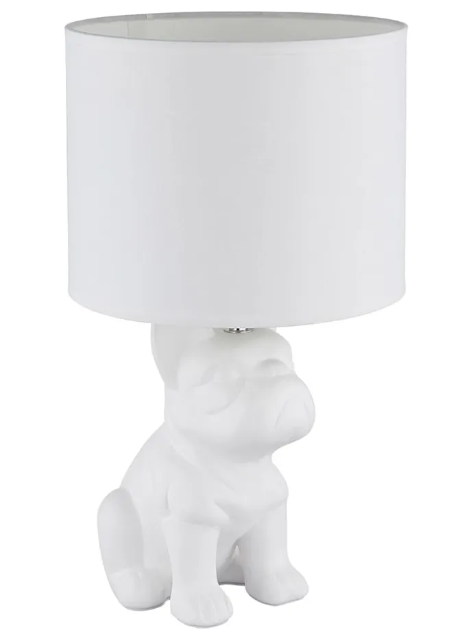 Tischleuchte ''Dogo'' in Weiß - (B)23,3 x (H)40 x (T)22 cm