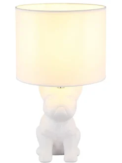 Tischleuchte ''Dogo'' in Weiß - (B)23,3 x (H)40 x (T)22 cm