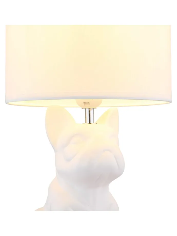 Tischleuchte ''Dogo'' in Weiß - (B)23,3 x (H)40 x (T)22 cm