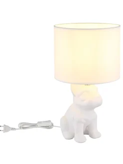 Tischleuchte ''Dogo'' in Weiß - (B)23,3 x (H)40 x (T)22 cm