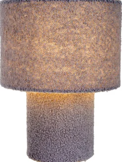 Tischleuchte "Fluffy" in Grün - (H)31 x Ø 23 cm