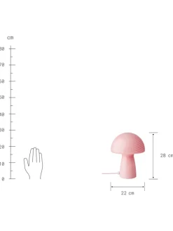 Tischleuchte FUNGI TOWN in Rosa
