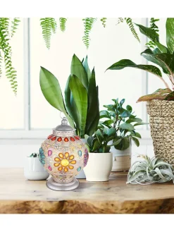 Tischleuchte in Bunt - (H)39,5 x Ø 27 cm