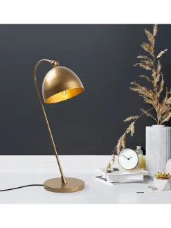 Tischleuchte in Gold - (H)54 x Ø 18 cm