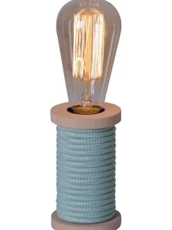 Tischleuchte in Hellblau - (H)12 cm