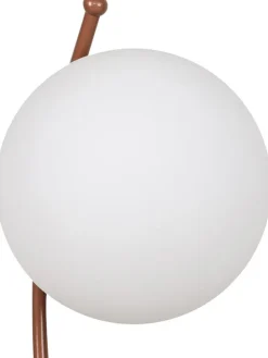 Tischleuchte in Weiß/ Hellbraun - (B)23 x (H)43 cm