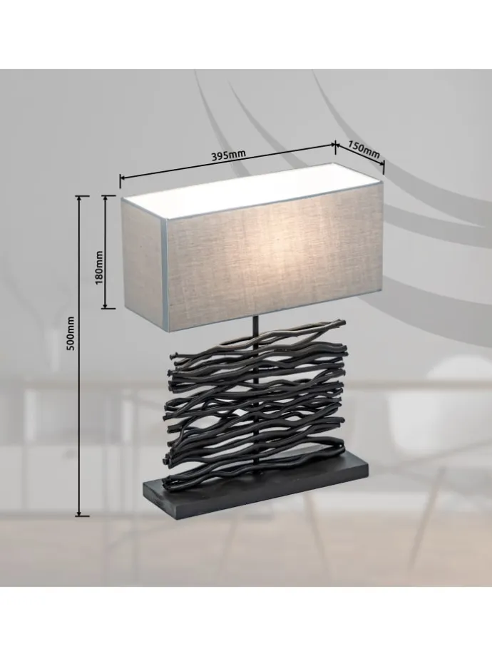 Tischleuchte "JAMIE" in black